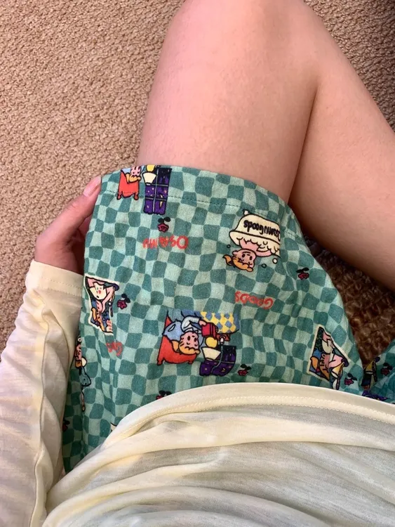 A类纯棉2025夏季新款夏天睡裤女双层婴儿纱布全棉短裤遛弯家居裤