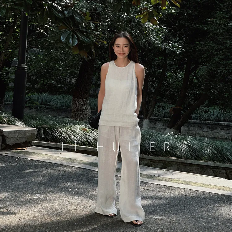 LiHuiEr李慧儿【落羽】2025显瘦高级设计小众女装裤子LL025253