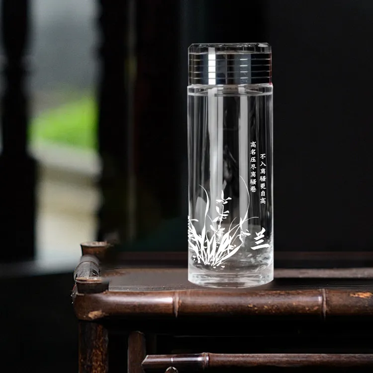 东海一号原石原矿水晶杯定制logo礼品广告杯印字开业活动礼品订制