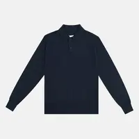 ZHUZHENFEI  POLO套头毛衣藏蓝色休闲毛衣-Z354191