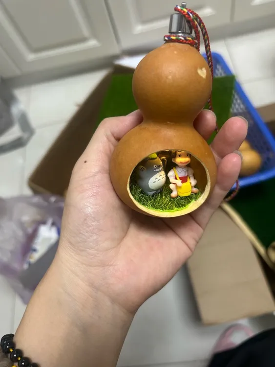 木质文玩小葫芦灯绕指柔手把件适合随身携带把玩