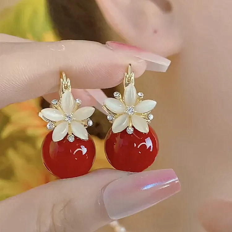 铜合金亚克力耳饰 2025年新款爆款气质耳扣