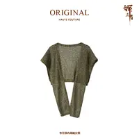 娜三月【羊绒披肩】复古轻奢时尚百搭软糯羊绒绵羊毛披肩PJ0015