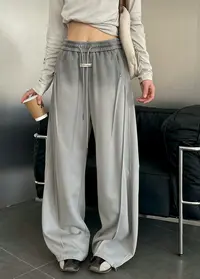 9813潮女时尚百搭休闲渐变色休闲裤