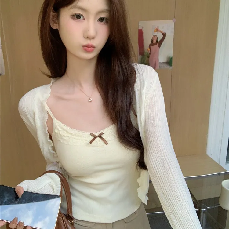 纯欲风辣妹吊带背心女一体式带胸垫裹胸遮副乳内搭外穿性感上衣女