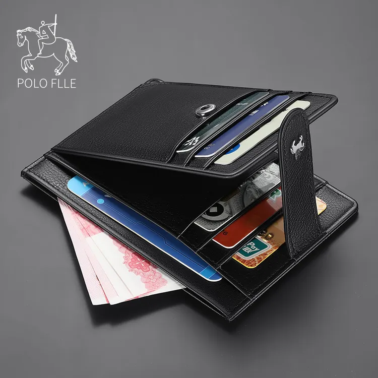 保罗头层牛皮卡包夹简约商务多卡位钱包卡片名片卡套卡夹驾驶证套