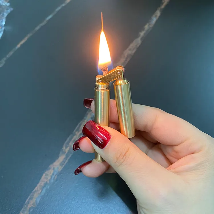 好运达双截棍打火机煤油打火机盘龙棍纯铜/不锈钢创意网红新款
