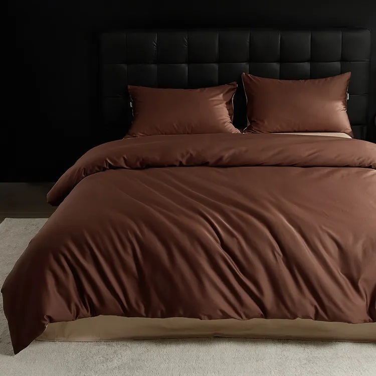 高端拼色100支长绒棉单品被套全棉纯棉高支细腻裸睡亲肤床上用品