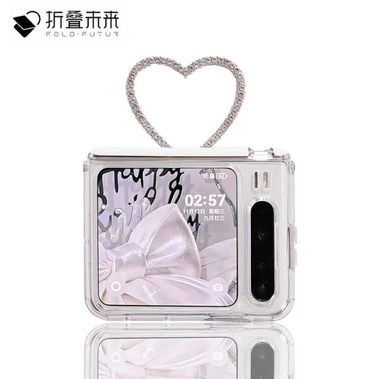 适用华为PuraX手机壳purax典藏版透明全包软壳指环镜面支架保护壳