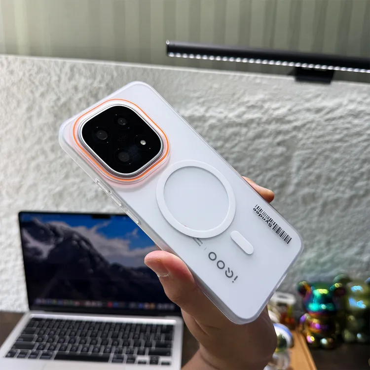 适用新款iqoo15手机壳柔砂肤感磁吸iqoo13超薄半透明裸机手感防摔