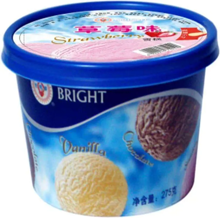 【26年5月】275g*6杯 光明草莓味/巧克力味冰淇淋