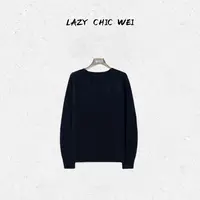 WEI 山羊绒混纺无缝一体拉绒针织上衣2539SSW5713