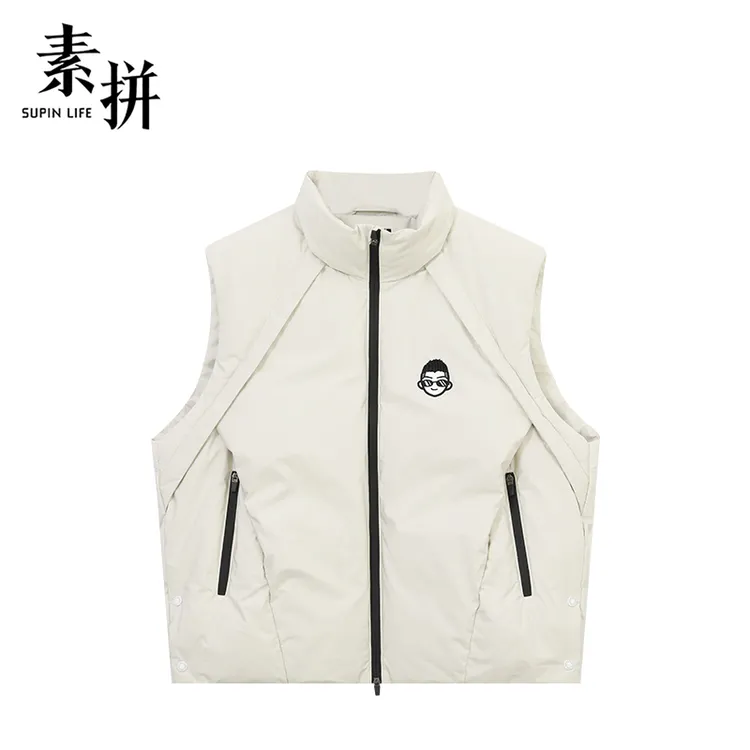 素拼鹅绒马夹SPAYM357653AM-SPAYM357653BM