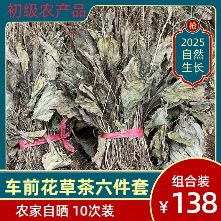 车前草茶干货组合六件套10次装初级农产品