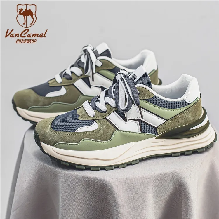 VANCAMEL/西域骆驼透气四季通用休闲时尚休闲鞋系带潮登山徒步鞋