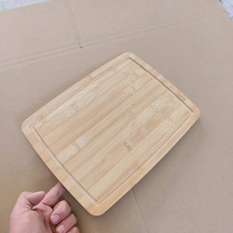 厂家直销现货简约家用竹制防霉砧板菜板倒水槽水果盘刀切板切菜