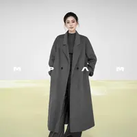 【重百粉丝专属】MPAM长款绵羊毛大衣隐藏兜秋冬保暖双面呢外套820