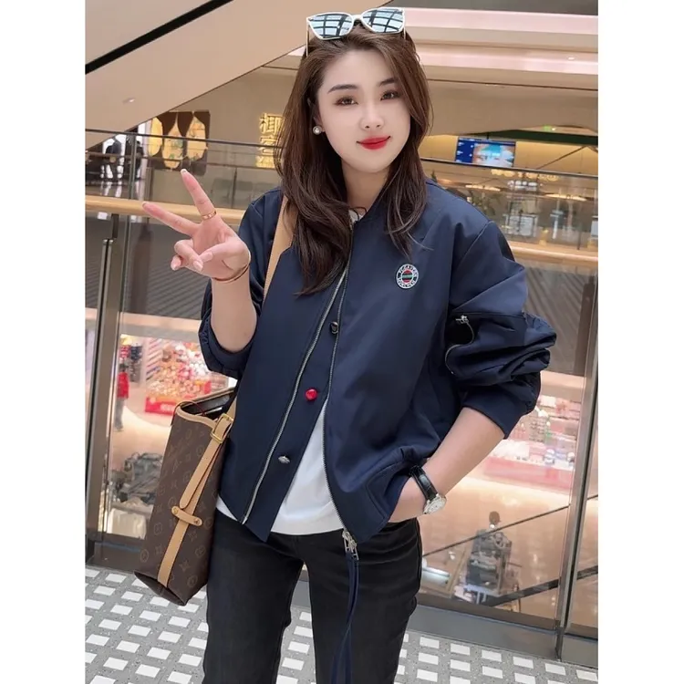 小个子棒球服外套女短款2025春季新款韩版休闲百搭显瘦夹克上衣潮