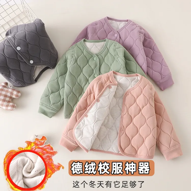 校服神器内胆上衣保暖裤子儿童保暖棉袄棉裤内胆棉服秋冬夹棉新款