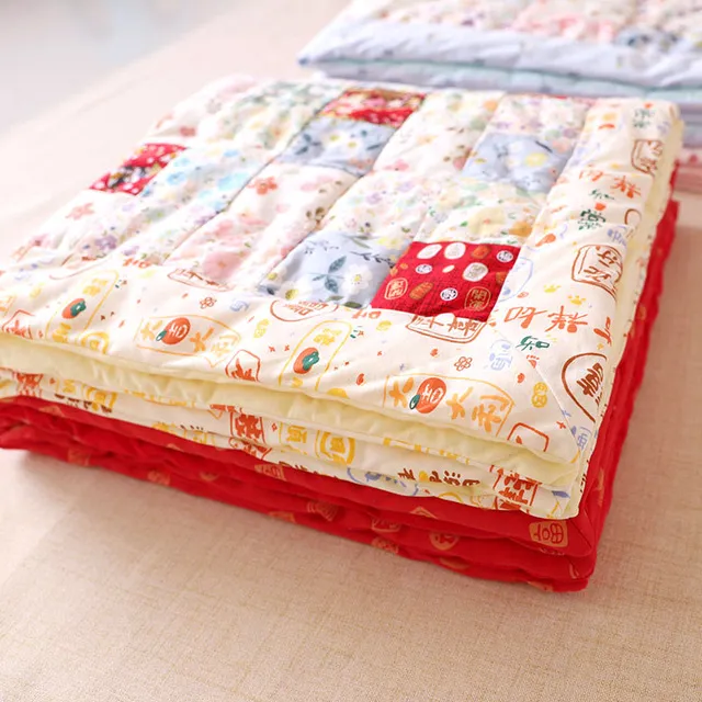 棉花手工百家被子成品拼布幼儿园褥子新生婴儿宝宝儿童四季被子