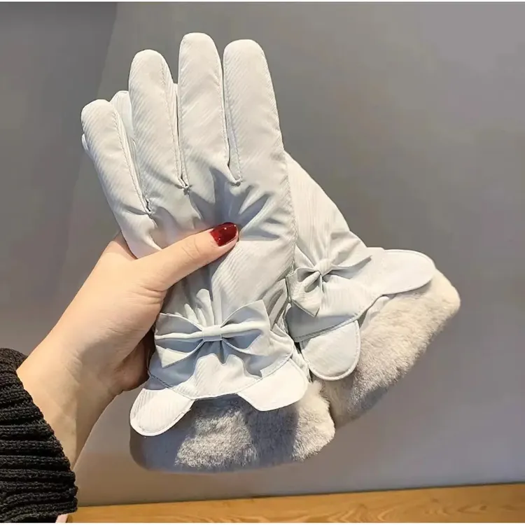 2025款手套女冬季加厚加绒骑车防寒女士冬天骑行电动车保暖棉手套