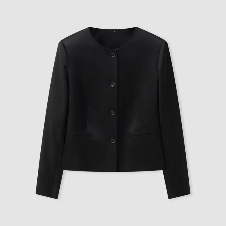 【冬姐自主品牌】VOR 羊毛混纺气质显瘦短外套 V26100035