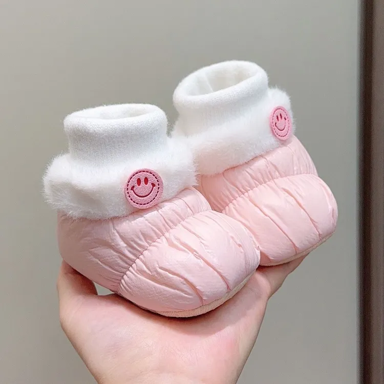 冬季婴儿棉鞋软底男女宝宝步前鞋袜鞋保暖加厚加绒鞋子0到6月12月