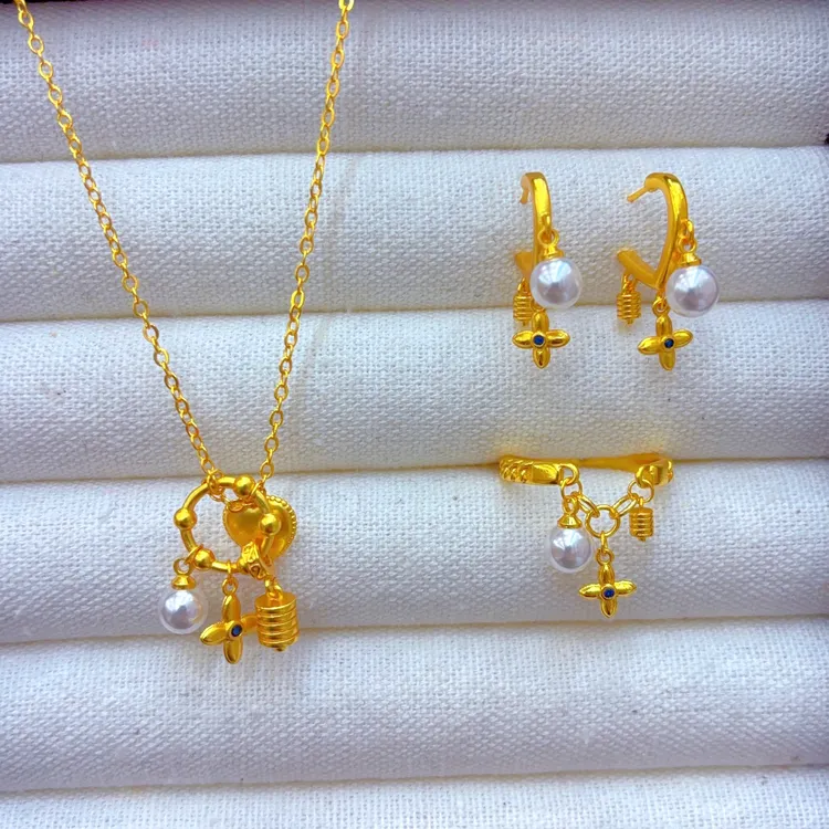 铜合金项链 512-31-1新款时尚精致拉丝磨砂小马项链古法手工饰