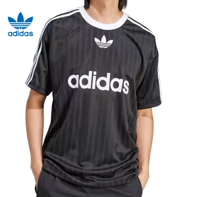 预adidas阿迪达斯三叶草男子POLY运动休闲短袖T恤IU2341