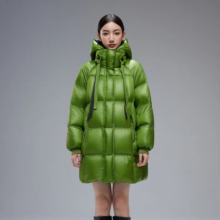 秋冬女新款保暖加厚白鹅绒羽绒服 D66662917