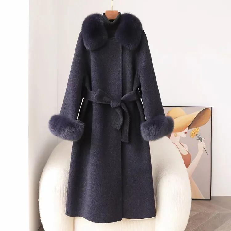 双面呢高端大衣女2025年秋冬新款气质显瘦中长款毛呢外套S8110310