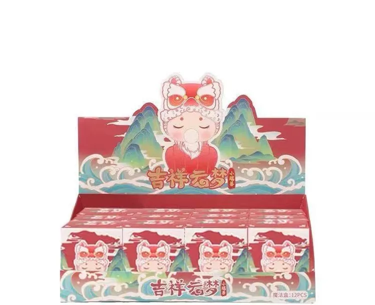 吉祥云梦小瑞兽盲盒端盒创意吉祥潮玩手办公仔家居摆件