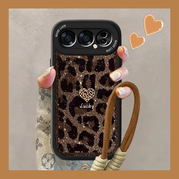 豹纹爱心适用荣耀500Pro手机壳华为Honor500小羊皮新款Por女神超