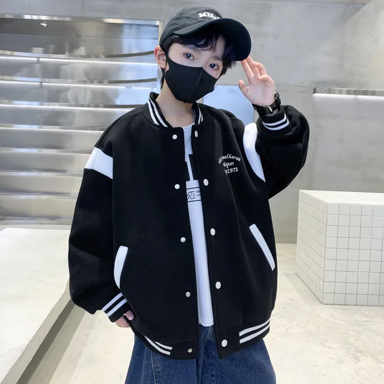 儿童棒球服男童外套男孩潮流帅气中大童4-6-12岁潮款男童装春秋