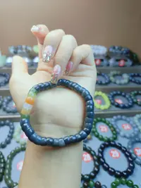 和田玉大肠手串卡8