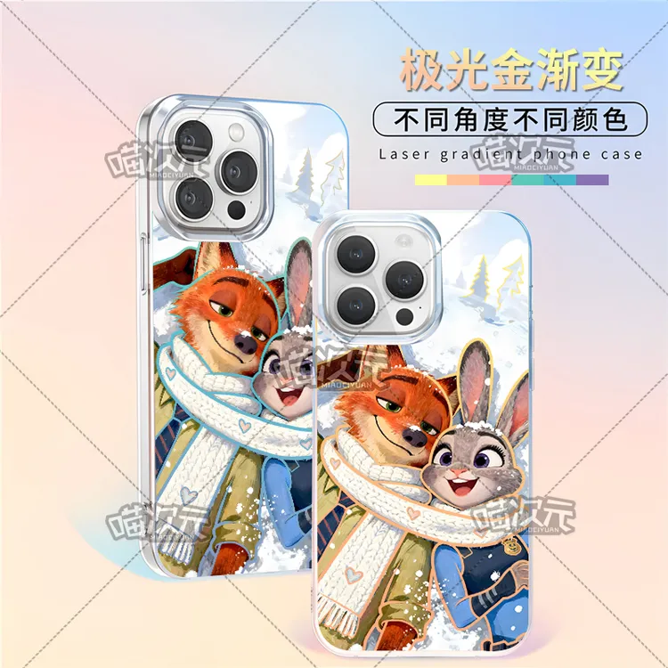 雪地尼克朱迪适用于苹果华为vivo一加iPhone小米红米极光手机壳