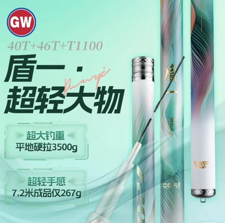 GW/光威盾一超轻大物鱼竿超轻高碳鲢鳙竿台钓竿