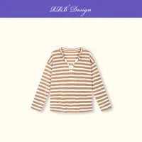 RRB Design「条纹控」时髦慵懒休闲加厚廓形羊毛套头毛衣