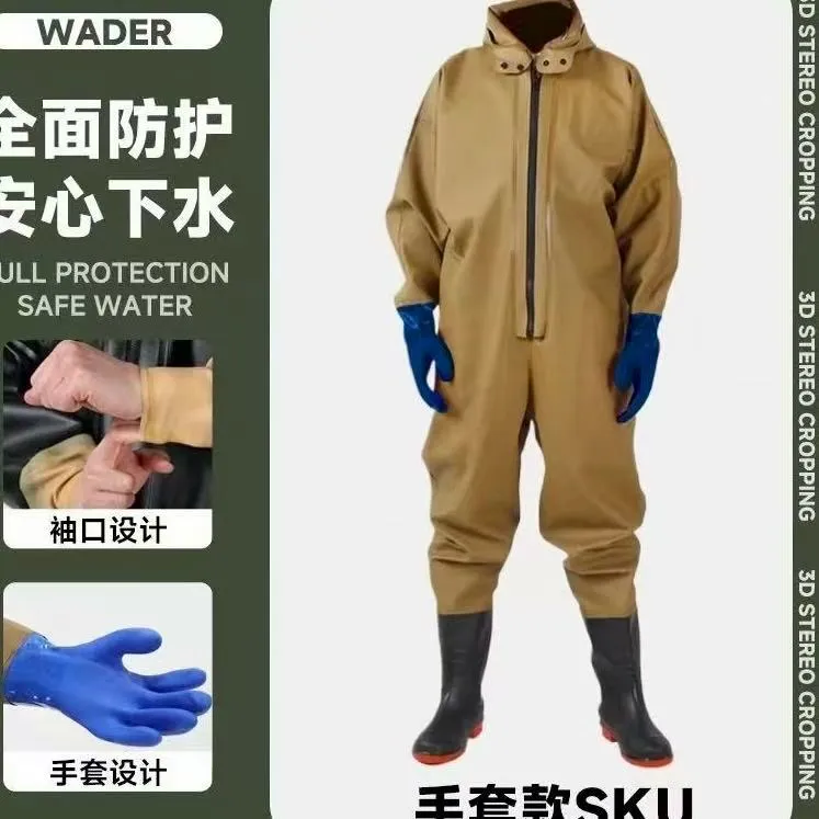 宏山《宏山》25年国标120丝升级加厚耐磨出口欧美全封闭拉链防水服