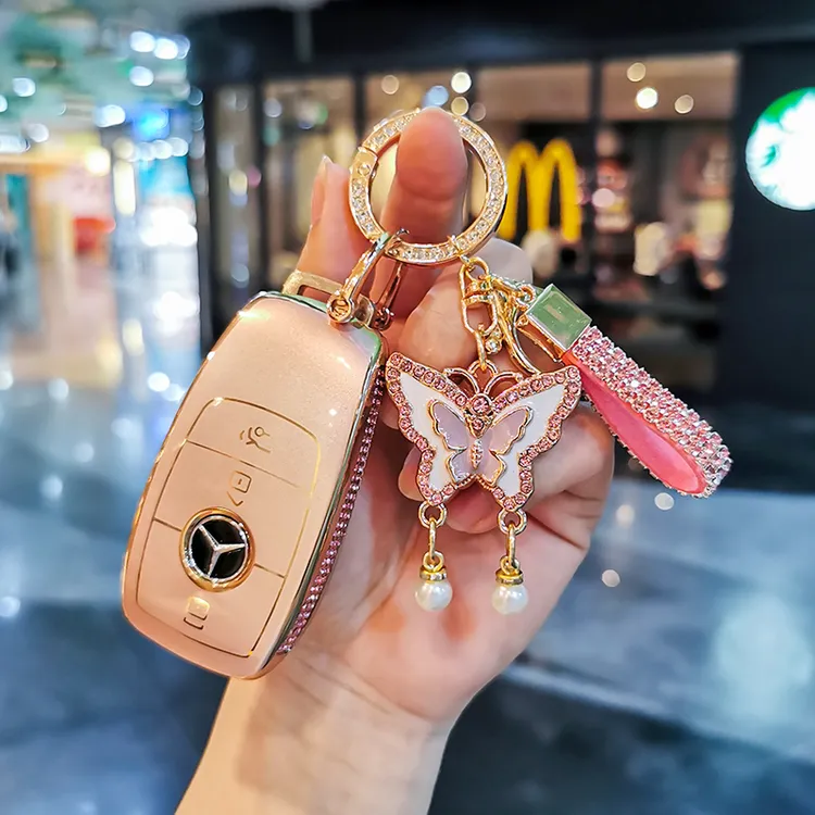 奔驰C260L钥匙套C级C200车E级E300L壳A200L/GLC/GLA/GLE/GLB220扣