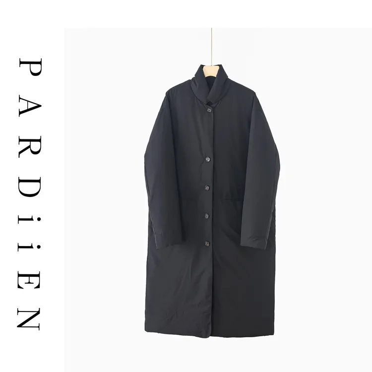 【北总严选】帕迪恩百搭西装领纽扣长款鹅绒服25PD-25Q962