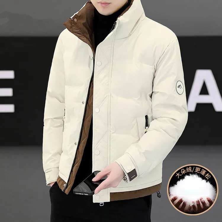 PONDEHEFOT普丹希斐羽绒服男士冬季新款立领御寒上衣休闲加厚保暖