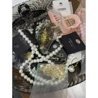 非金属仿珍珠耳饰 孤品饰品晶姐推荐戒指珠珠发抓耳环贝珠项链