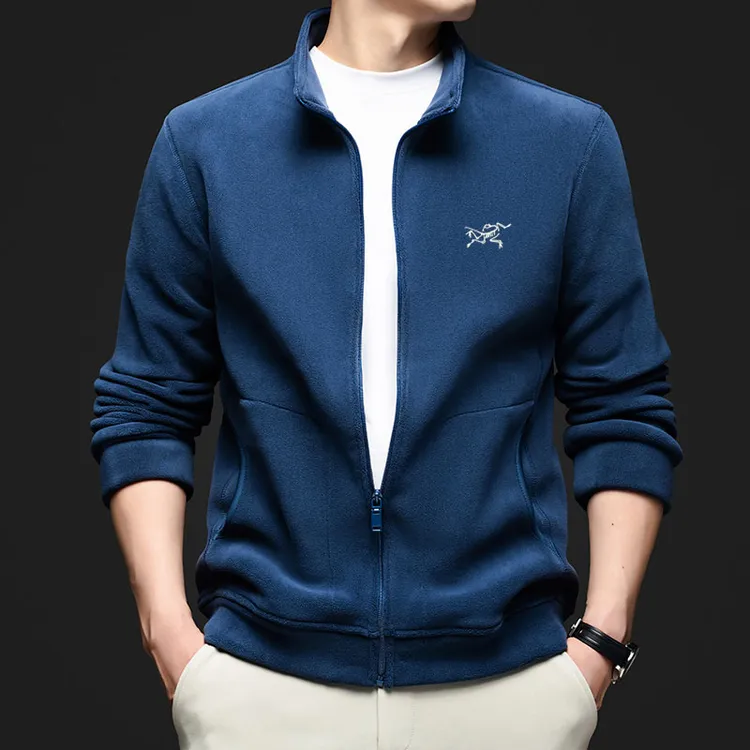 奥莱撤柜丨加拿大户外轻奢高档男士摇粒绒外套时尚百搭