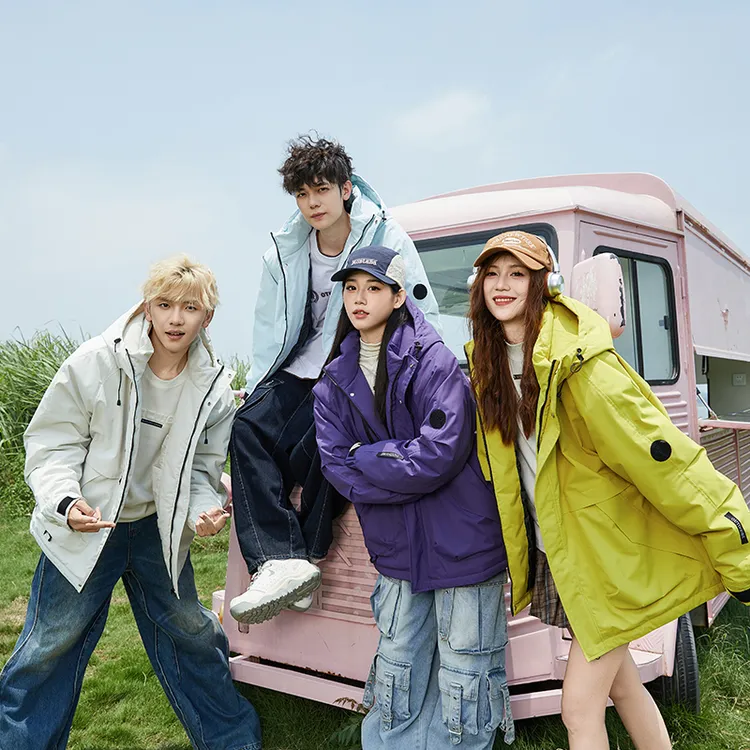 冬季新款连帽户外三防男女同款外套登山服加厚保暖棉服2598