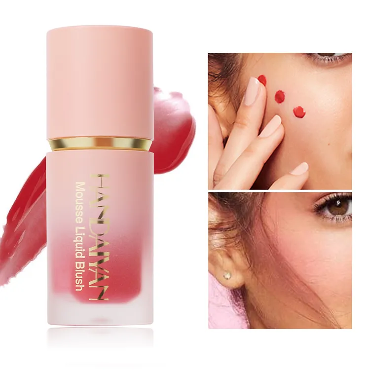 新疆西藏包邮液体腮红带气垫提亮肤色粉橘色胭脂水粉嫩显白滋润