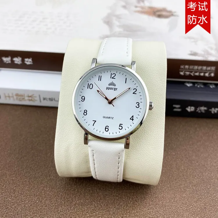 正品防水简约手表男女款初高中小学生党考试专用9-18岁夜光石英表