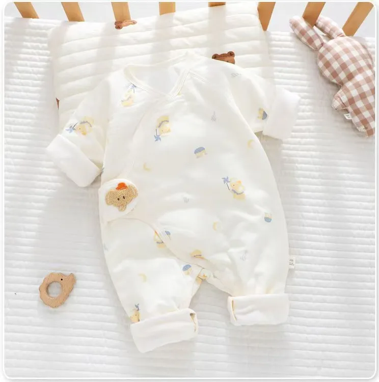 40克保暖内搭A类宝宝0-3个新生儿婴儿衣服0-6个月纯棉连体蝴蝶衣