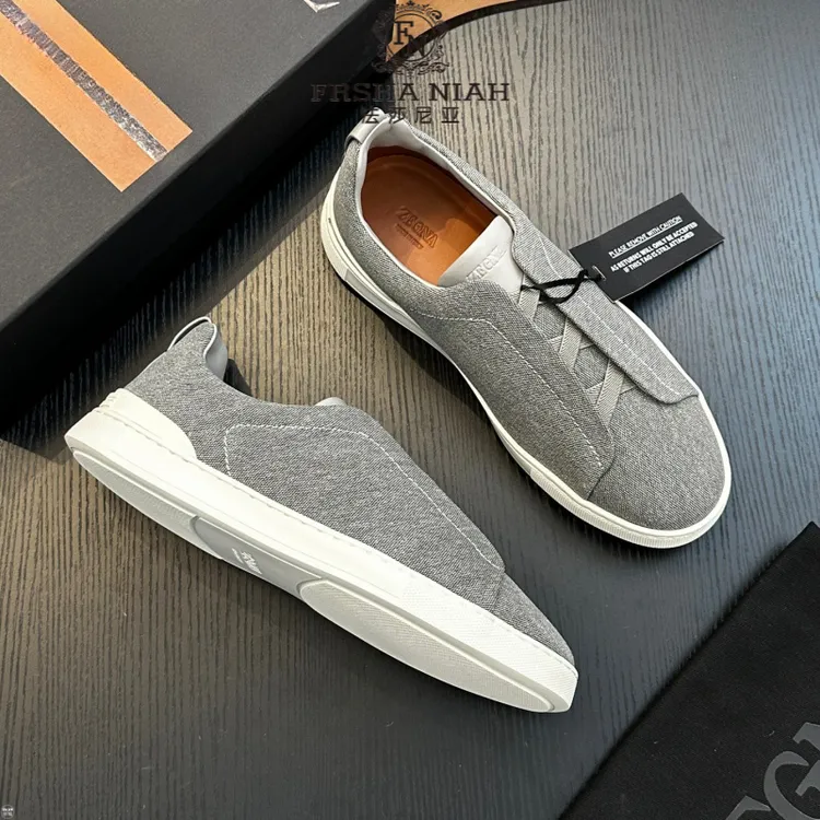 法莎尼亚男鞋高品质轻奢鞋子男款新款潮鞋男士商务风高档休闲板鞋
