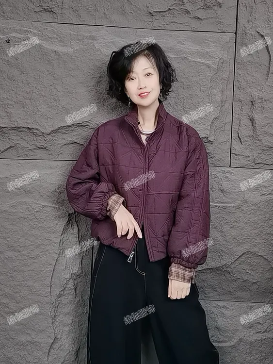 秋冬宽松休闲时尚百搭轻薄棉衣外套